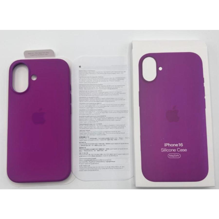iPhone16 シリコンケース フクシア MagSafe対応 アップル アイフォン 並行輸入品 ケースa | 