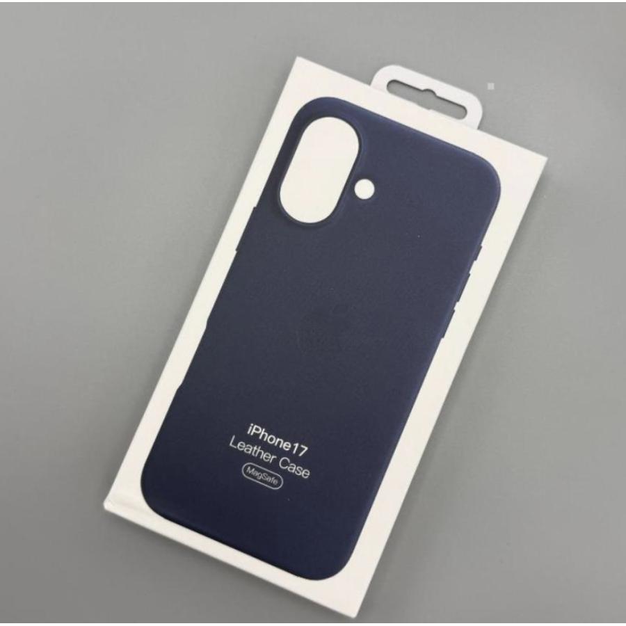 iPhone17 レザーケース-　ブルー MagSafe対応 アップル アイフォン 並行輸入品 ケースa | 