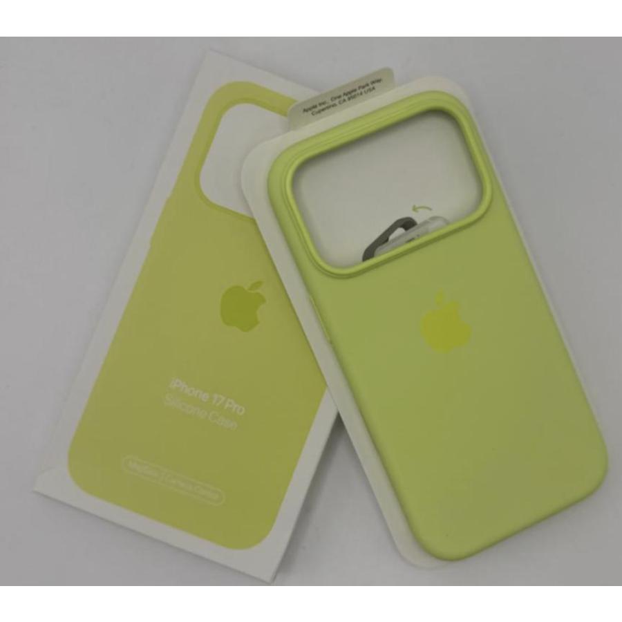 iPhone17pro シリコンケース ネオンイエロー MagSafe対応 アップル アイフォン 並行輸入品 ケースa | 