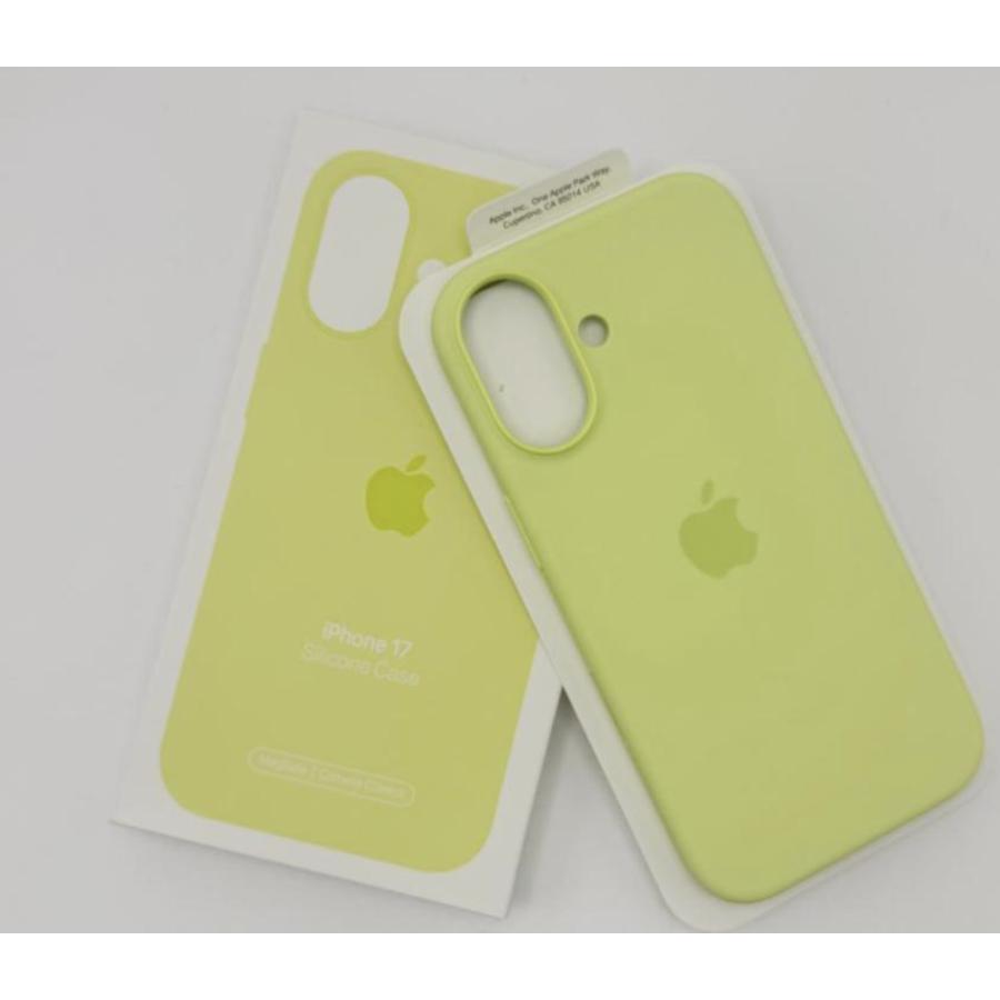 iPhone17 シリコンケース ネオンイエロー MagSafe対応 アップル アイフォン 並行輸入品 ケースa | 