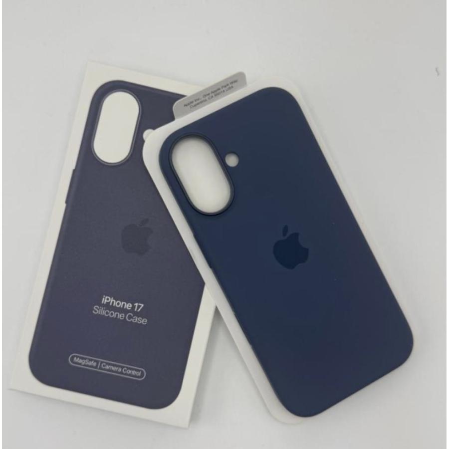 iPhone17 シリコンケース アンカーブルー MagSafe対応 アップル