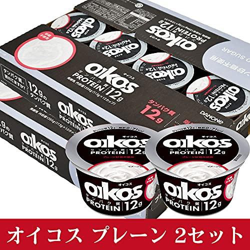ダノン オイコス ヨーグルト 12カップ (プレーン砂糖不使用×2セット)|yas|02