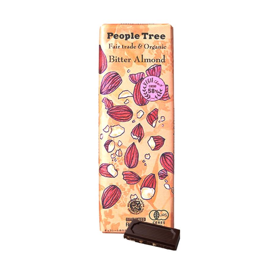 People Tree ピープルツリー フェアトレード 板チョコレート オーガニック ビター アーモンド 50g バレンタインデー プレゼント プチギフト 義理チョコ A0142 Oba やさしいおみせ Yahoo 店 通販 Yahoo ショッピング