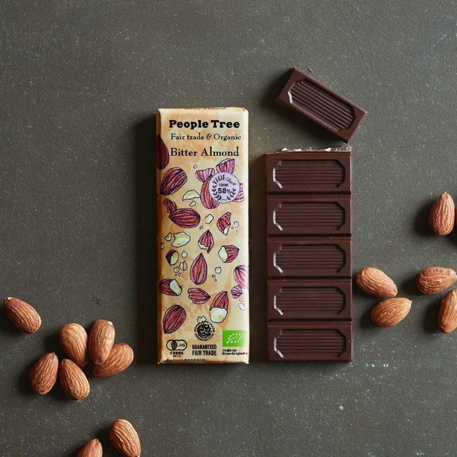 People Tree ピープルツリー フェアトレード 板チョコレート オーガニック ビター アーモンド 50g バレンタインデー プレゼント プチギフト 義理チョコ A0142 Oba やさしいおみせ Yahoo 店 通販 Yahoo ショッピング