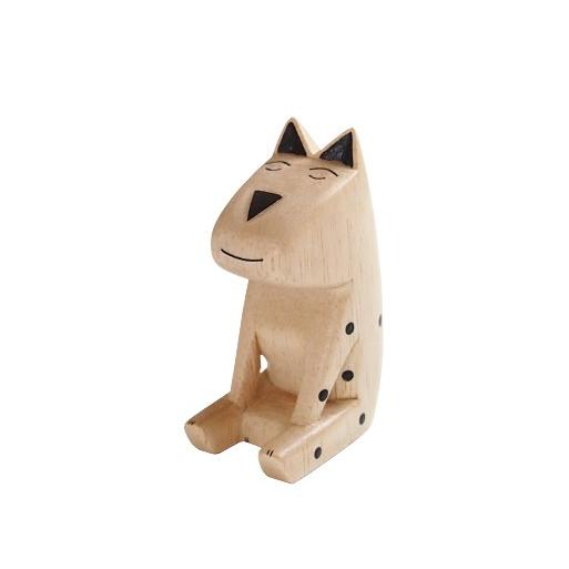 T-LABO T-Lab. しあわせ犬◇木製 木彫りアニマル インテリア小物 T-LABO T-Lab. しあわせ犬◇木製 木彫りアニマル インテリア小物