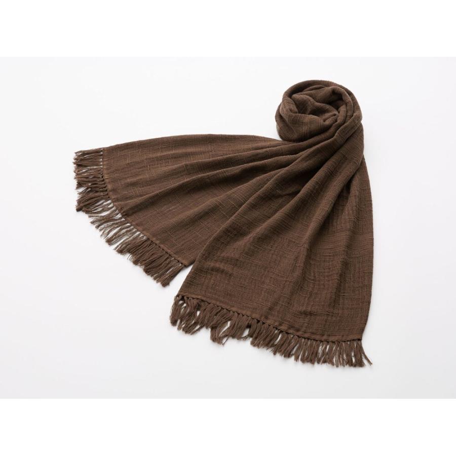 宮崎タオル 今治ショール スラブ 7 モカ◇70×180cm みやざきタオル