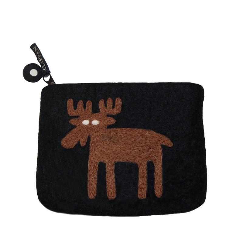 送料無料 Klippan フェルトポーチ ムース ブラック Kp クリッパン フエルト ウール 北欧 ヘラジカ 黒 手作り ハンドメイド 小物入れ B1300 M やさしいおみせ Yahoo 店 通販 Yahoo ショッピング