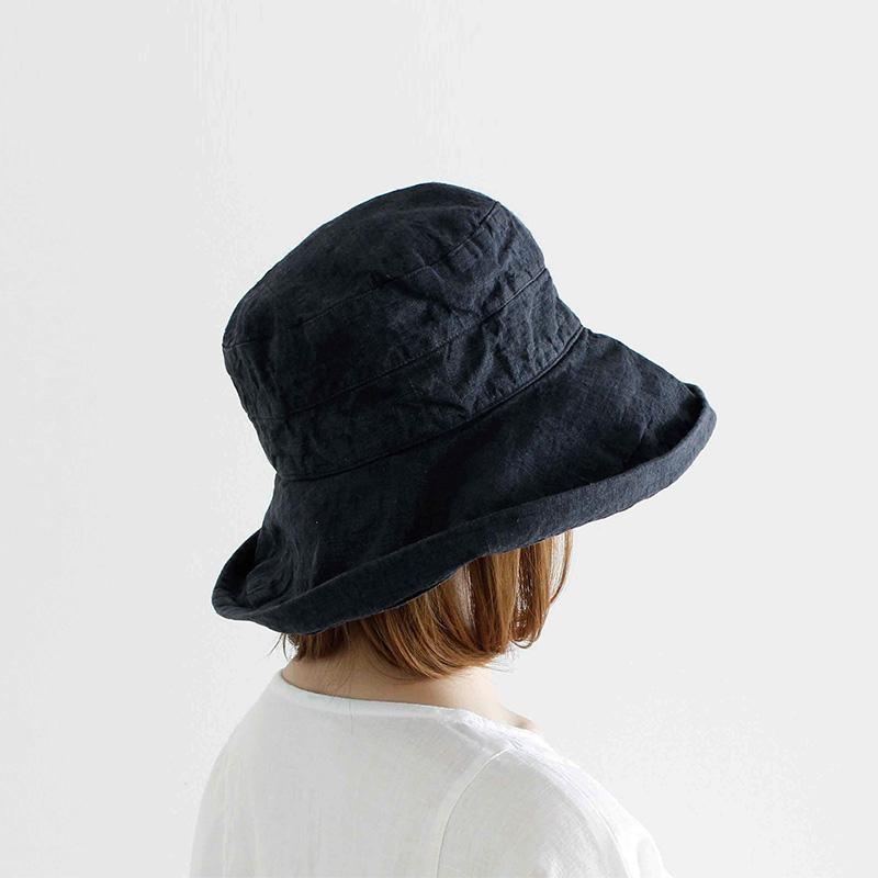 Lino e Lina（リーノエリーナ） リネンハット マノン ネイビー SW22