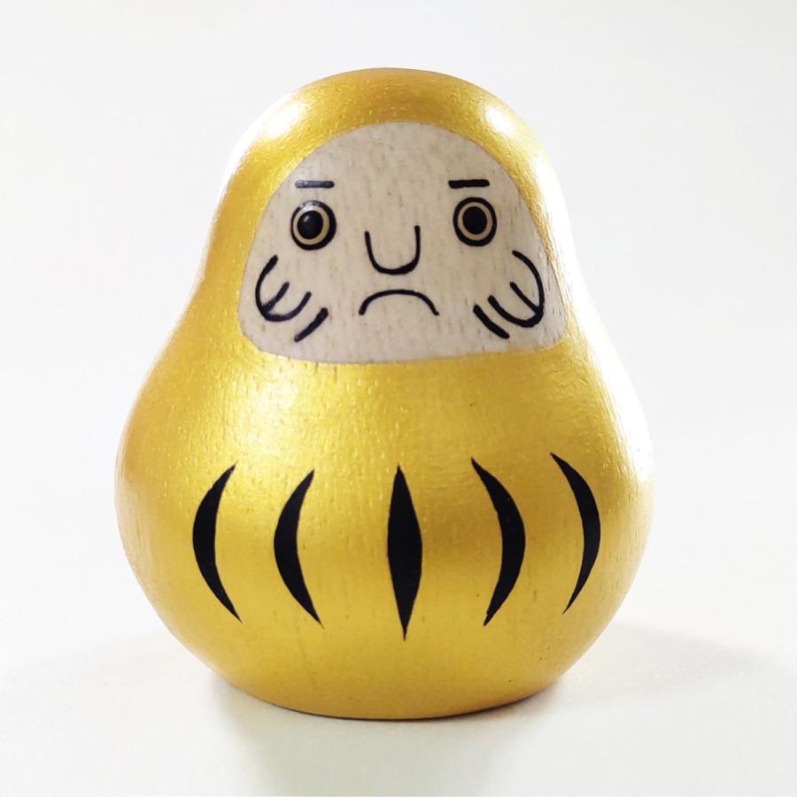 T-LABO T-Lab. ENGIMON だるま ゴールド◇ティーラボ 木製 木彫り 小物