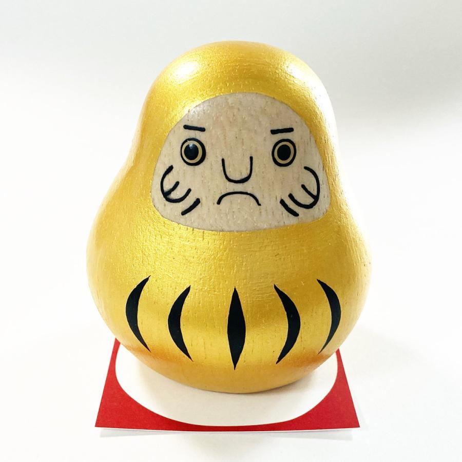 T-LABO T-Lab. ENGIMON だるま ゴールド◇ティーラボ 木製 木彫り 小物