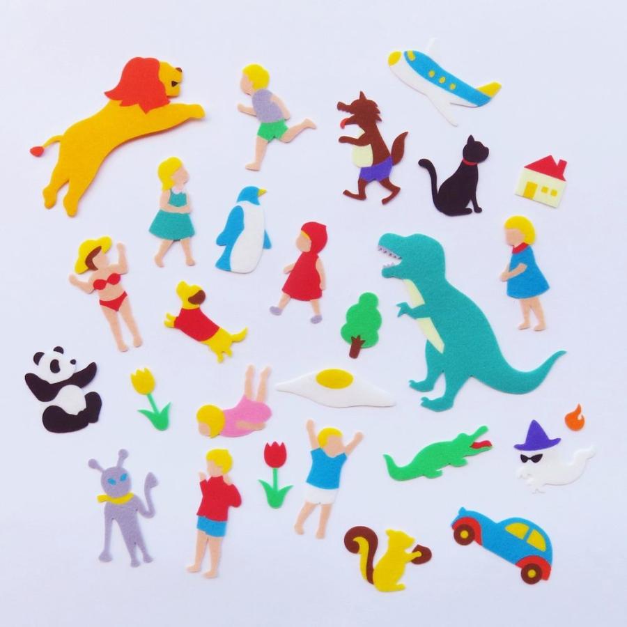 アイロン接着フェルトアップリケ 小人B A-38◇リバースプロダクツ Re