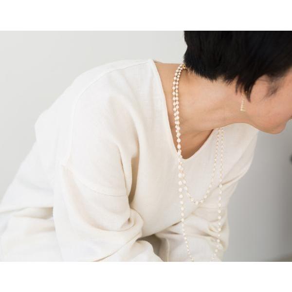 トリプルオゥ ネックレス スフィアプラス キュプラ×ラメ 60cm トリプルオゥ ネックレス スフィアプラス キュプラ×ラメ 60cm