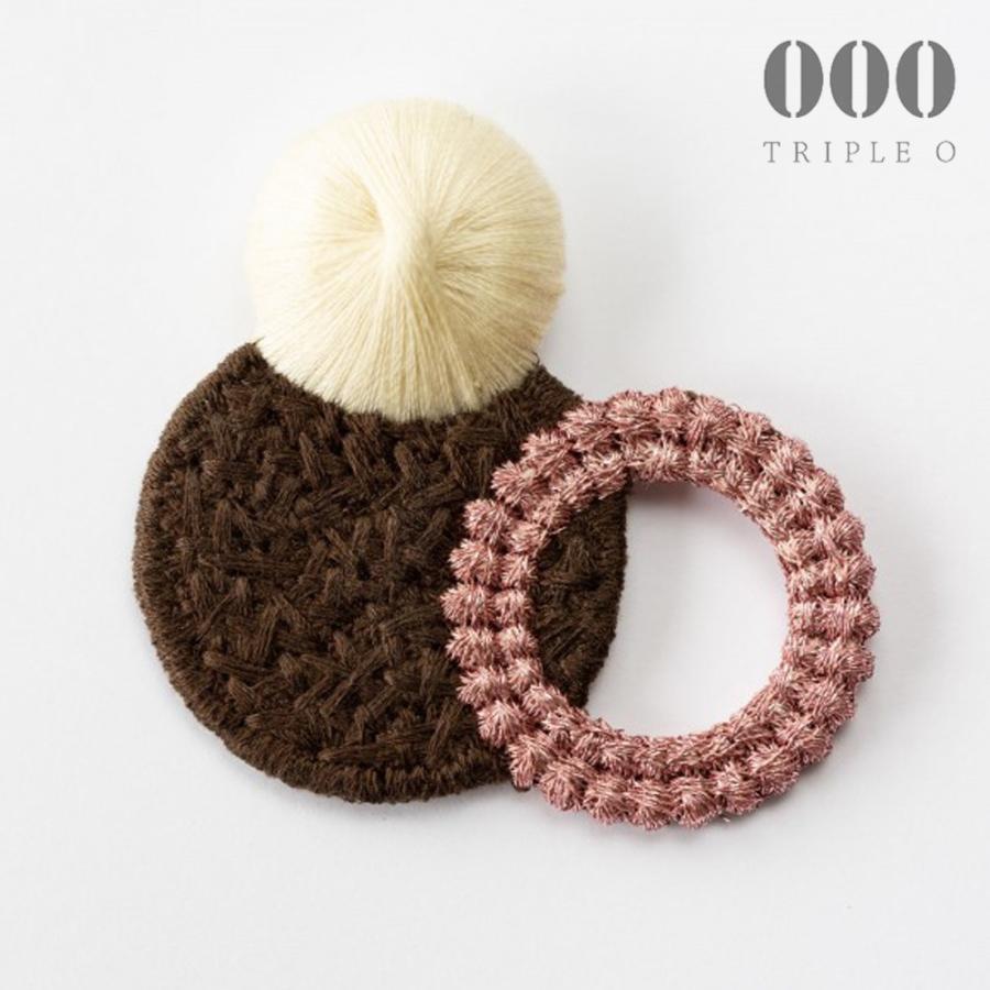 ネコポス送料無料 トリプルオゥ ブローチ アンサンブル チョコレート ロゼ Br004 トリプルオー 000 Ooo Triple O アクセサリー 糸 刺しゅう 刺繍 ブラウン B2723 28 やさしいおみせ Yahoo 店 通販 Yahoo ショッピング