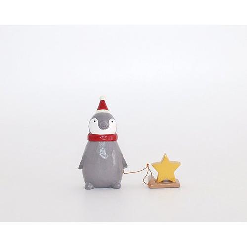 もこもこくつ下に入ったペンギンさんのクリスマスオーナメント c-12198.jpg