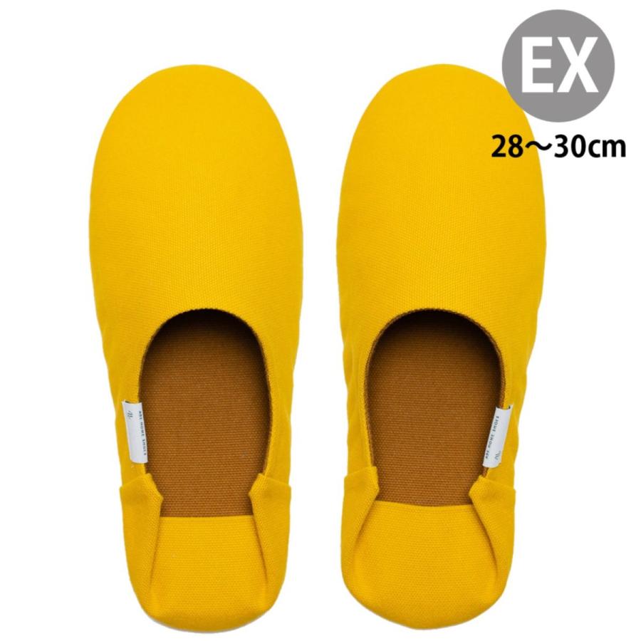 バブーシュ・帆布 Mustard Yellow マスタードイエロー EXサイズ 2830cm ABE HOME SHOES スリッパ ルーム