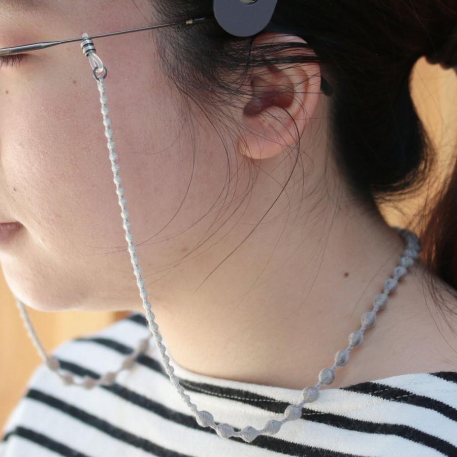 トリプルオゥ グラスコード グレー GC001◇メガネ用ストラップ 眼鏡
