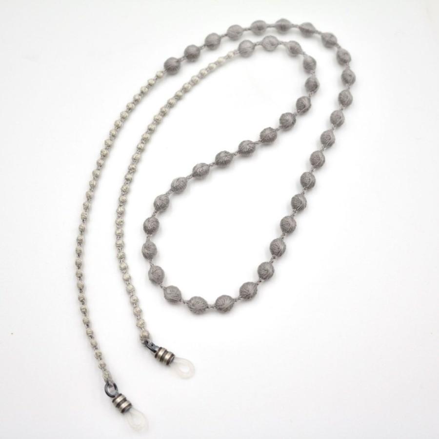 トリプルオゥ グラスコード グレー GC001◇メガネ用ストラップ 眼鏡