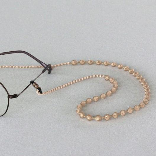 トリプルオゥ グラスコード ウッドベージュ GC001◇メガネ用ストラップ