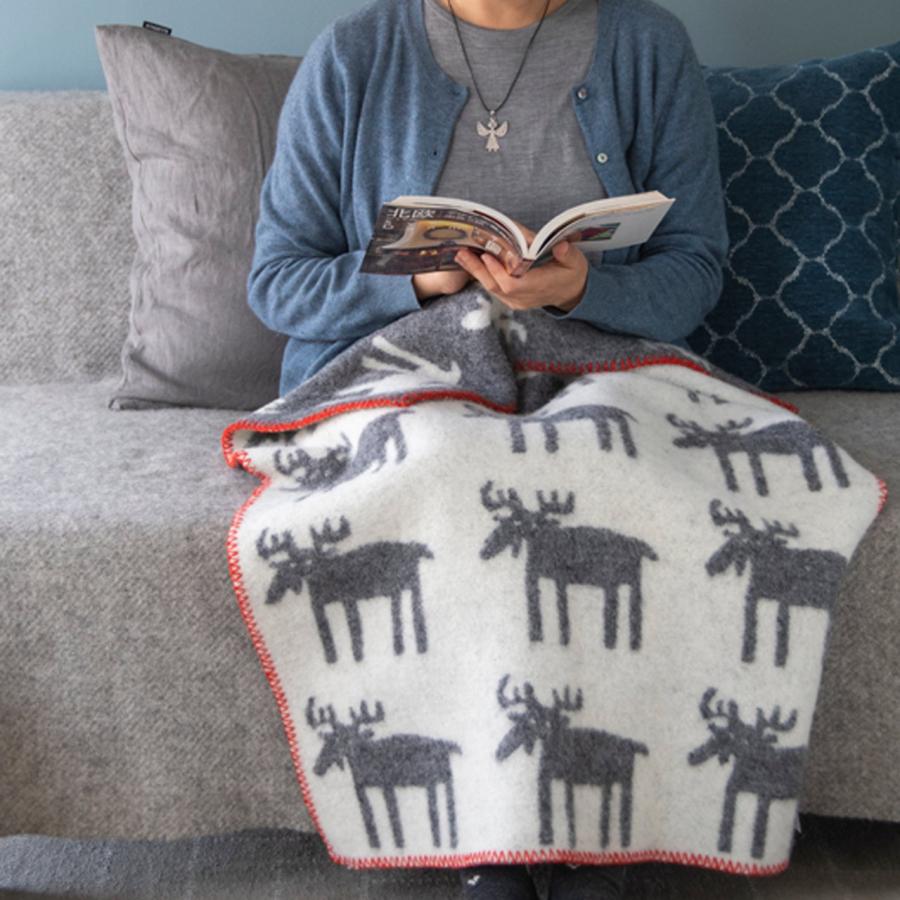 KLIPPAN エコラムウールミニブランケット 65×90cm ベングトの