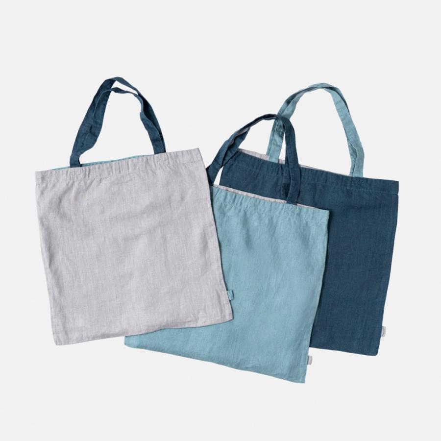 Lino e Lina（リーノエリーナ） リネンバッグ マノン シャドーブルー