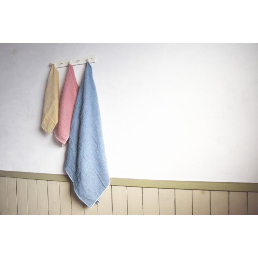 kontex MOKU LINEN LIGHT TOWEL モクリネン ライトタオル L イエロー◆コンテックス バスタオル 夏用寝具 70×135cm 大判 麻混 薄手 速乾 ループ付き｜yasac｜09