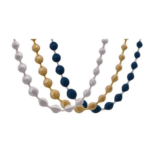 トリプルオゥ ネックレス - スフィア・プラス60 キュプラ×ラメ