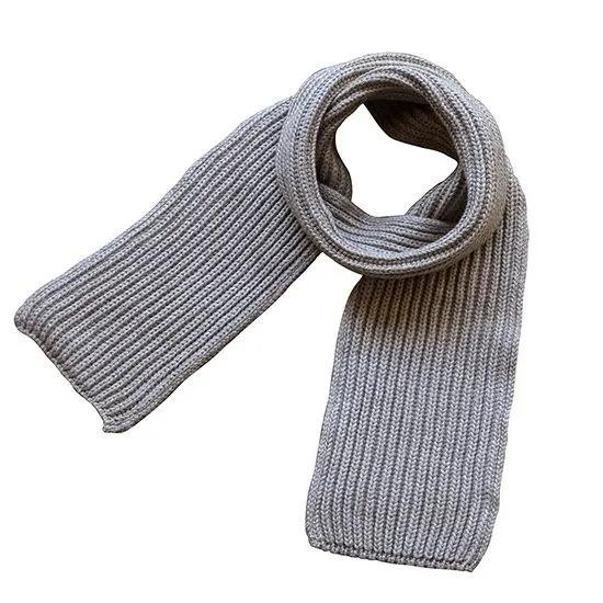 天衣無縫 ヤクとオーガニックコットン ショートマフラー グレー TS23W