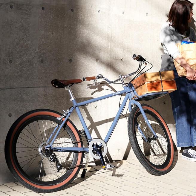 カーゴバイク　WACHSEN 綺麗 WBG-2002 WACHSEN(ヴァクセン) 20インチカーゴバイク 6段変速 ROKE_
