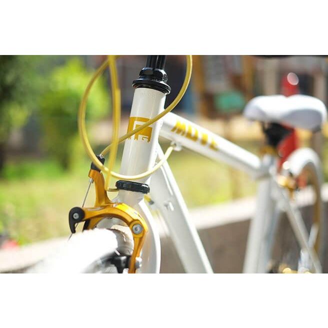 中古】オカモト LIG MOVE ホワイト 新品パーツ多用