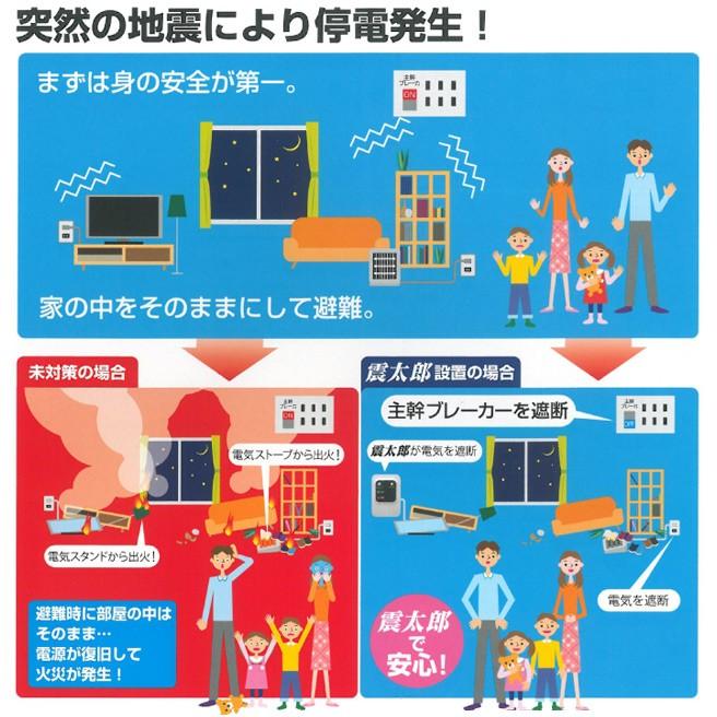 感震ブレーカー 震太郎（しんたろう） 6個セット 大和電器株式会社