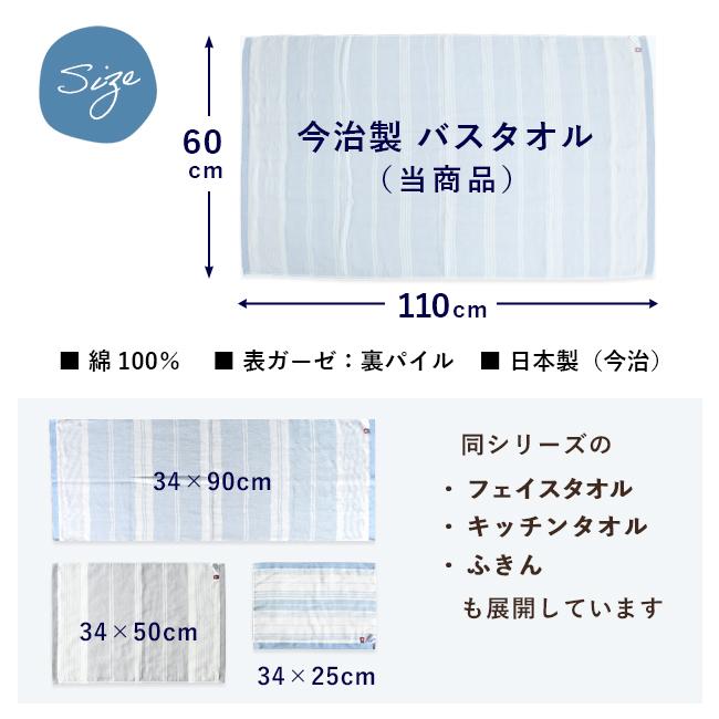 今治タオル（imabari towel） 片面ガーゼ バスタオル 4枚セット