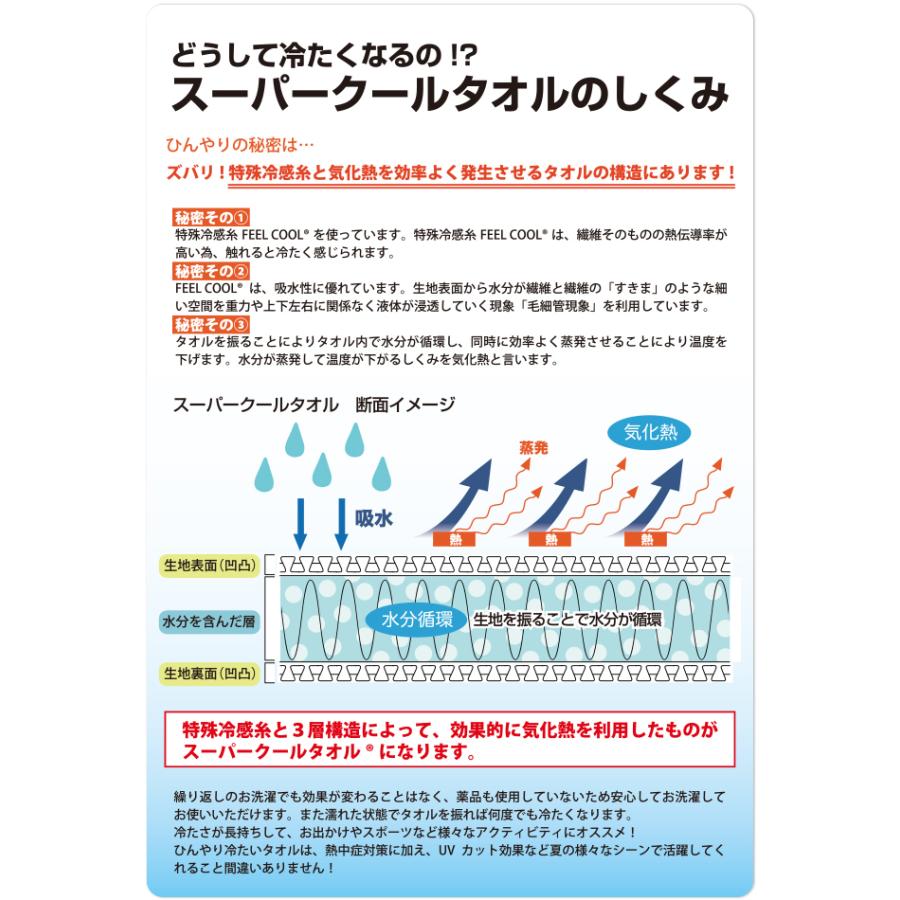 クールタオル 冷感タオル 首 ブランド ネッククーラー マフラータオル 首掛け ひんやり スポーツタオル アウトレット 在庫処分特価 お値打ち品 限定特価 安い｜yasashii-kurashi｜12