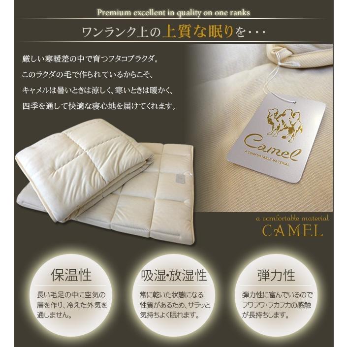 掛け布団 肌掛け布団 ダブル キャメル掛け布団 暖かい キャメル100