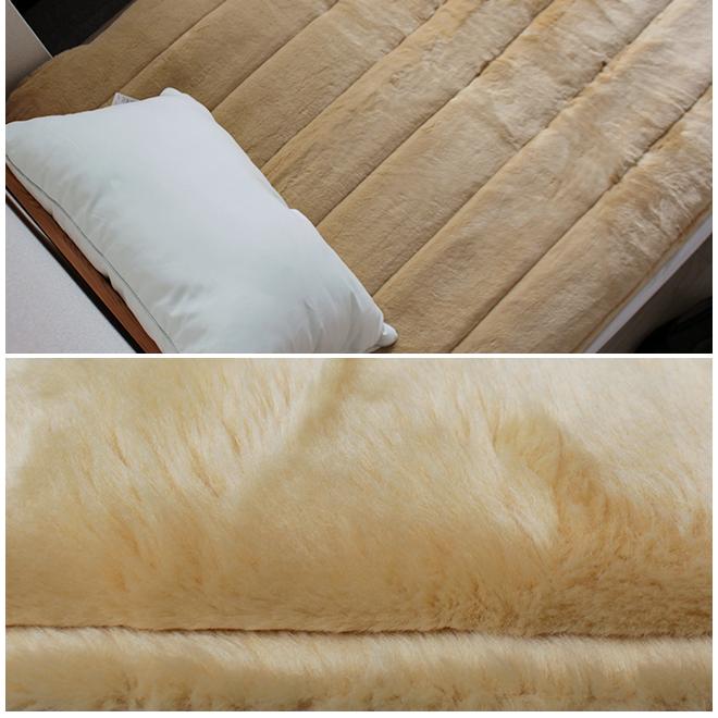 敷き毛布 日本製 セミダブル 敷きパッド 冬 パッドシーツ ムートン調