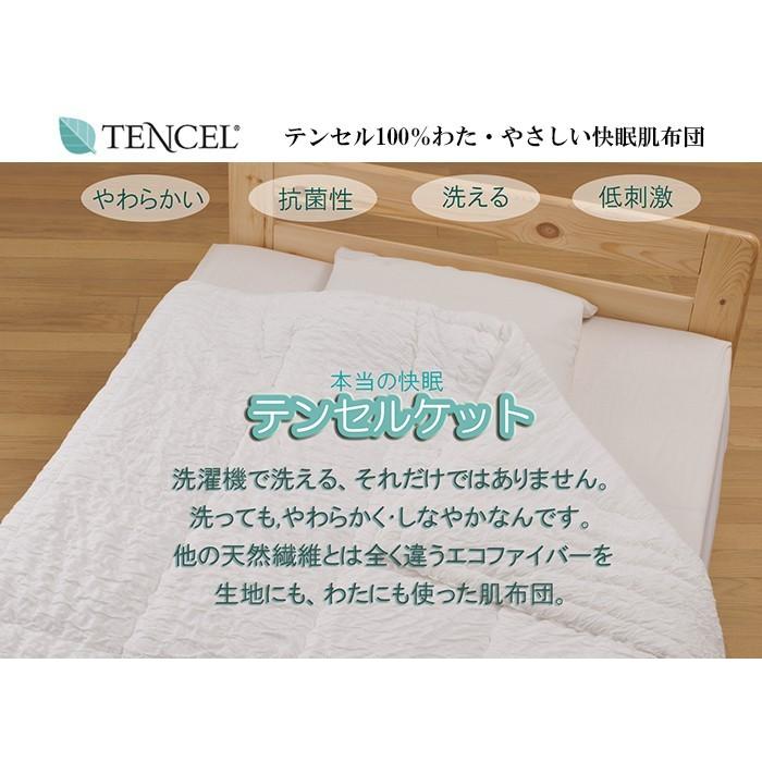 肌掛け布団 テンセル シングル 洗える 日本製 テンセルケット