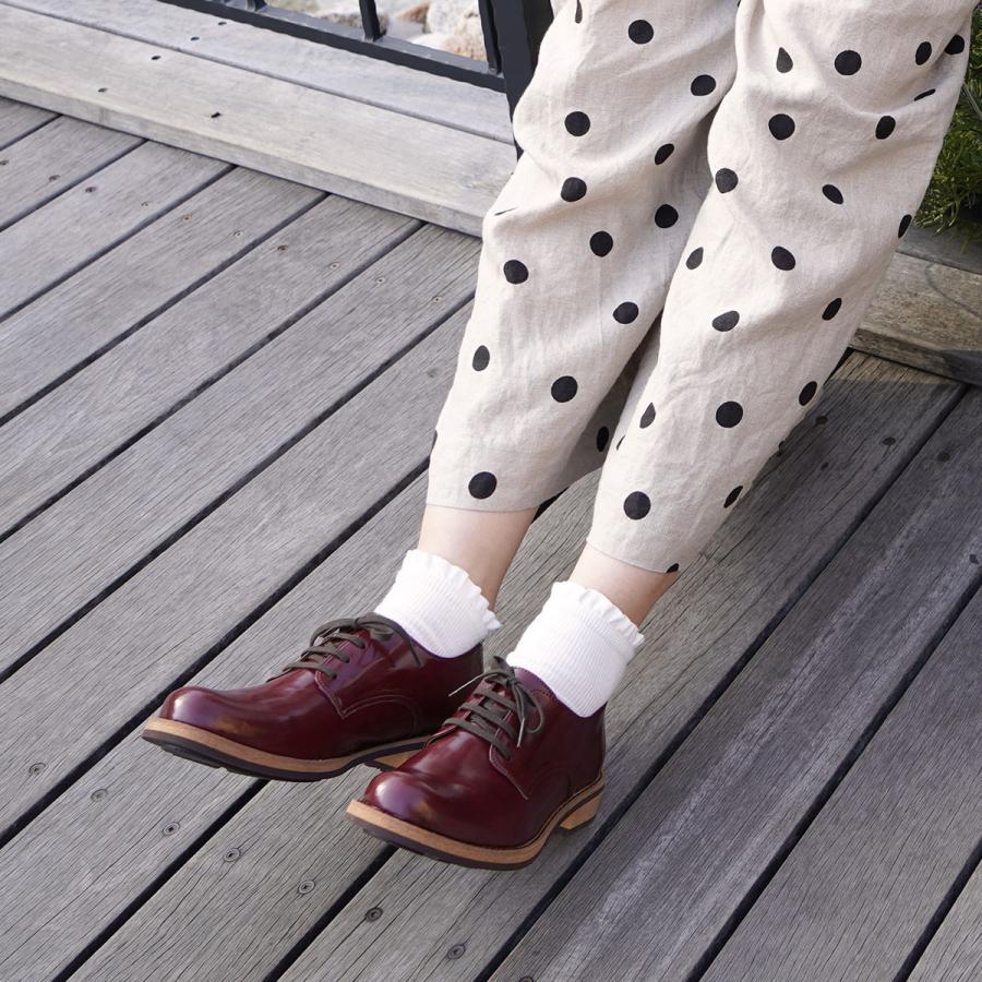 Belle＆Sofa マニッシュシューズ 歩きやすい 痛くない 紐靴 ひも