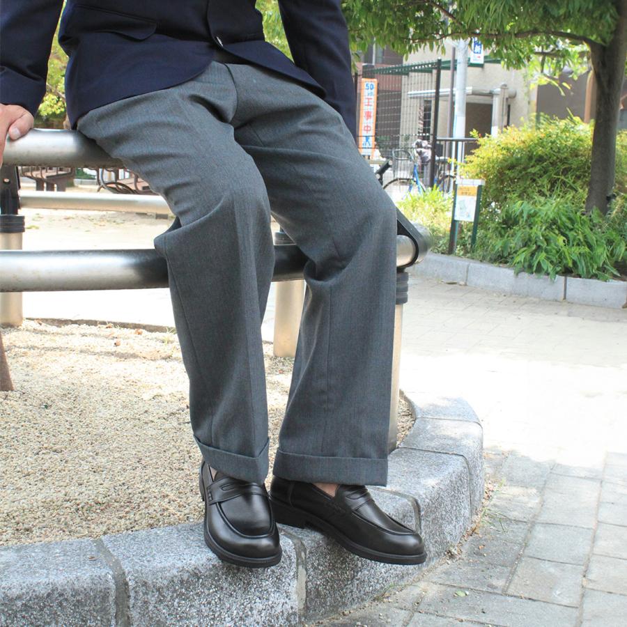 ローファー メンズ 痛くない 柔らかい 歩きやすい 学生 高校生 大人 通勤 通学 紳士靴 冠婚葬祭 A6408の画像