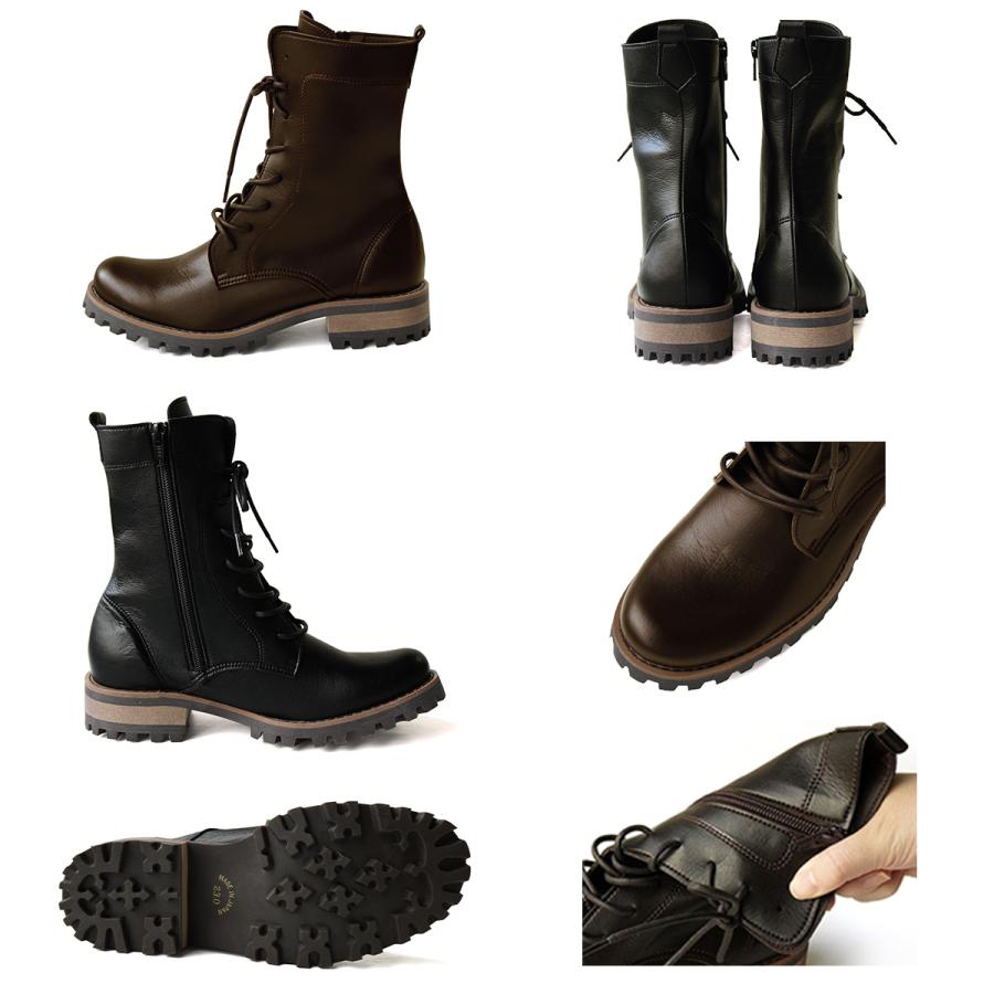 Belle＆Sofa（ベルアンドソファ） 編レースアップブーツ 編み上げ