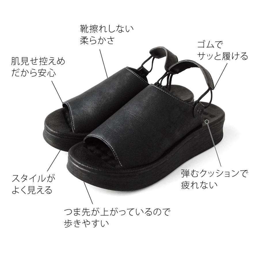 Belle＆Sofa（ベルアンドソファ） サンダル レディース 厚底 軽量 歩き