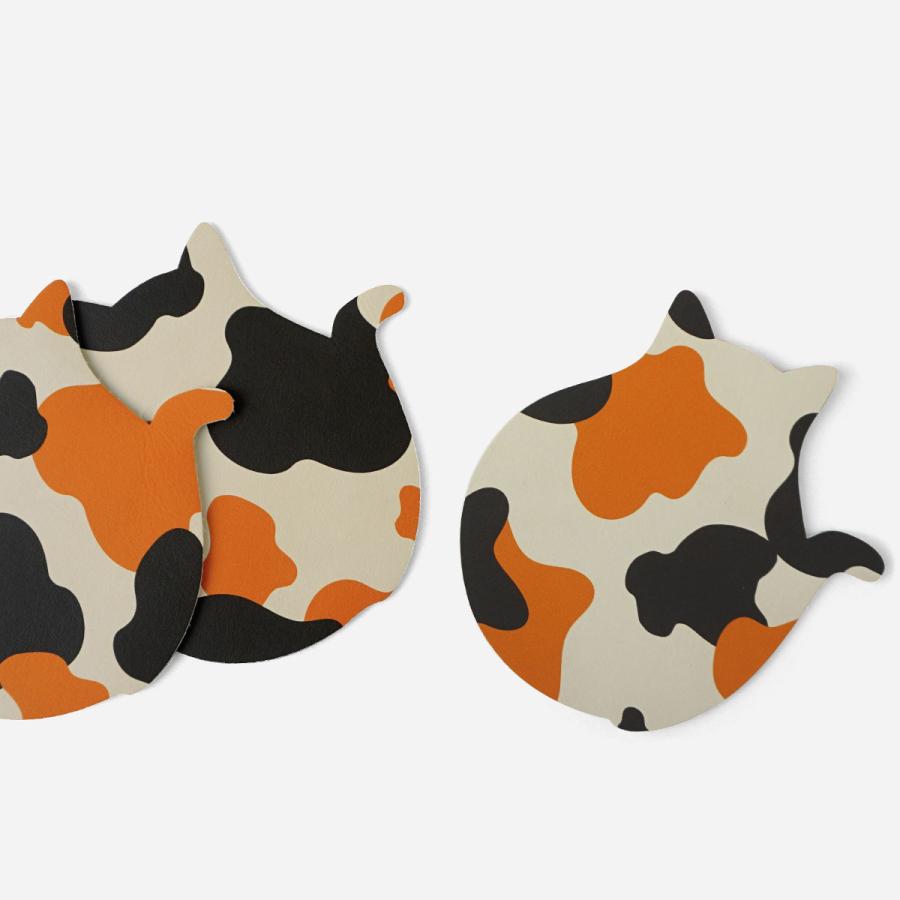 Belle＆Sofa（ベルアンドソファ） コースター 三毛猫 ミケネコ ねこ