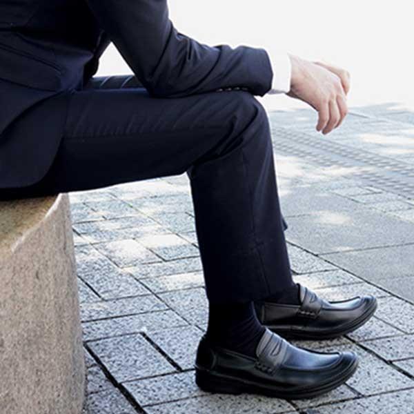 メンズ コインローファー ロングノーズ ビジネス フォーマル コンフォート 旅行 学生靴 紳士靴 日本製 アイザック Isaac Isaac Belle やさしい靴工房 通販 Yahoo ショッピング