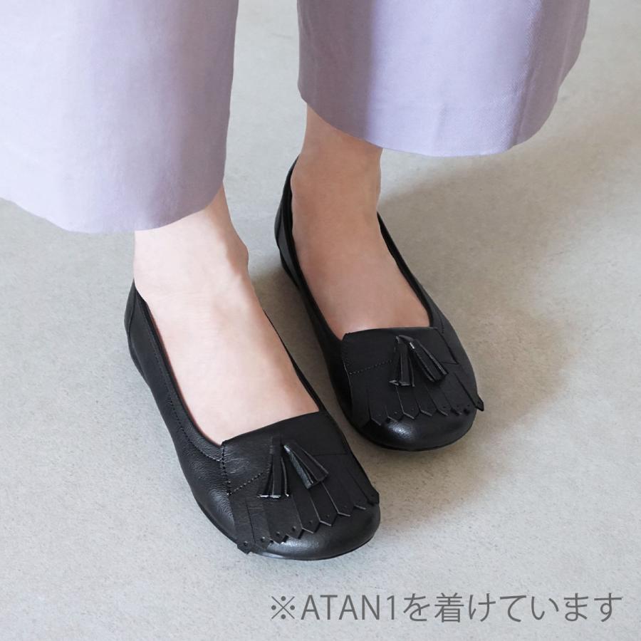 新品・未使用　バレエシューズ　フラット パンプス ヒール1cm 本革　日本製 日本製 ぺたんこ ギャザー フラット バレエ パンプス レディース