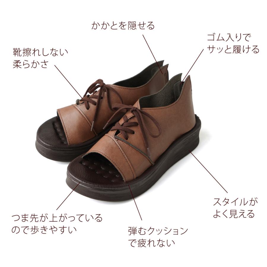 Belle＆Sofa（ベルアンドソファ） サンダル 厚底 レディース 軽量 歩き