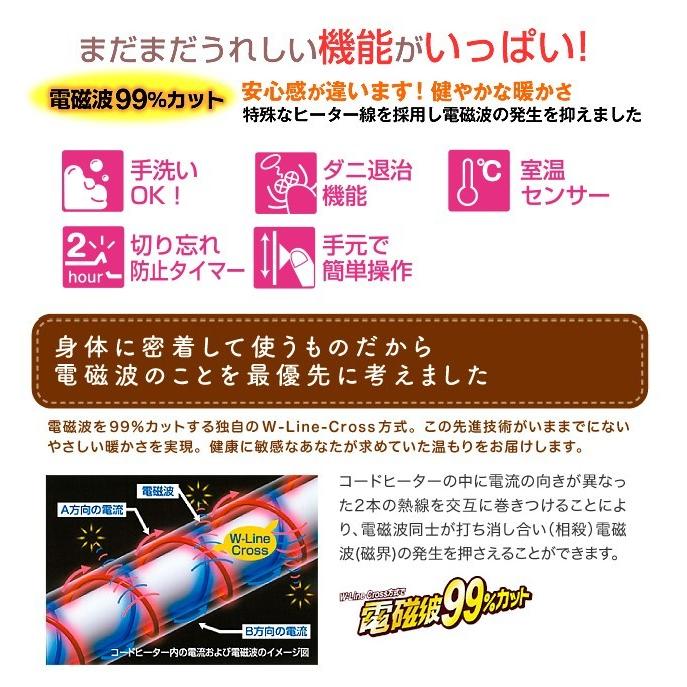 ゼンケン 電気ひざ掛け 取説付き　ZR-50LT 電磁波99%カット　送料込み 電磁波99％カット（磁界）電気ひざかけ〔ZR-50LT〕【ゼンケン