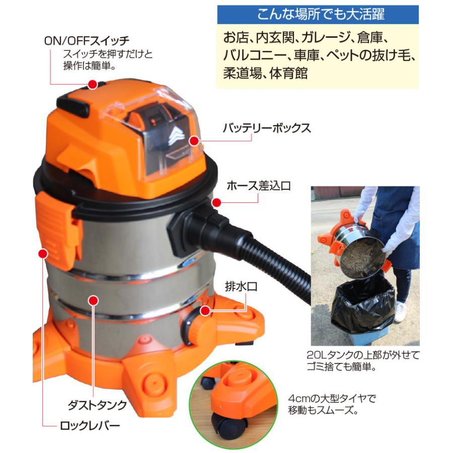 Yard Force 24v コードレス 乾湿両用 掃除機 掃除機 屋外 屋外 室内 外 業務用 掃除機 集じん機 集塵機 乾湿両用 室外 ブロワー バキューム やさしさonline 通販 Yahoo ショッピング