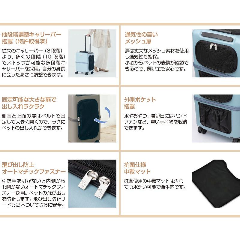 ペットキャリー ペットカート ペチコ Lサイズ ( ストッパー機能 ペットキャリー ペットカート ペチコ Lサイズ ( ストッパー機能