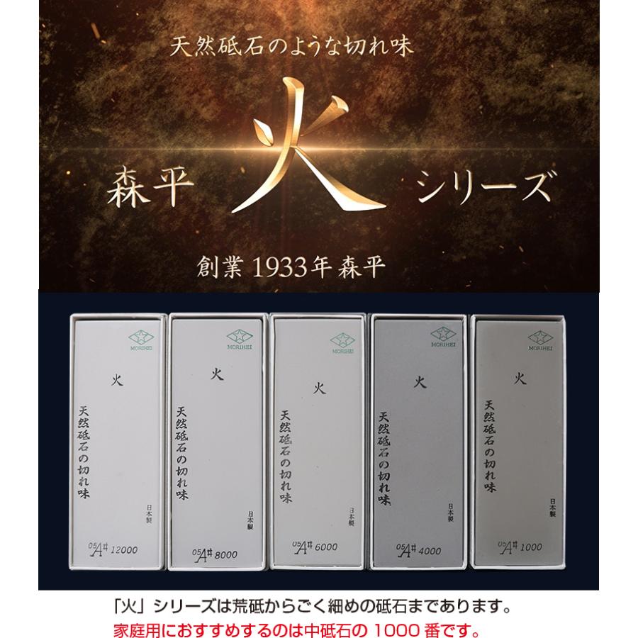 浅草橋 森平 砥石 火シリーズ ♯1000 中砥 morihei 包丁 刃物 包丁砥石