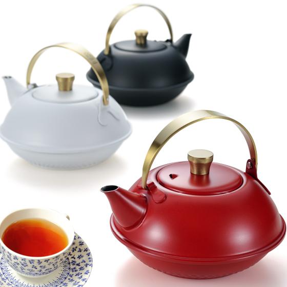 ステンレス製 コンパクト 急須 KALINKA ティーポット 日本製 茶こし