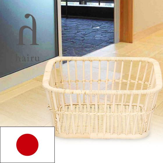 国産籐かご ハイルシリーズ 脱衣かご 四角 ( 籐家具 籐 ラタン製 脱衣