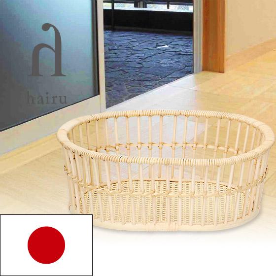 国産籐かご ハイルシリーズ 脱衣かご だ円 ( 籐家具 籐 ラタン製 脱衣